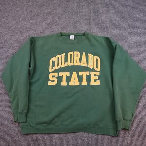 Vintage Colorado State Rams Sweatshirt Mens XL Green NCAA Galt Sand 90s